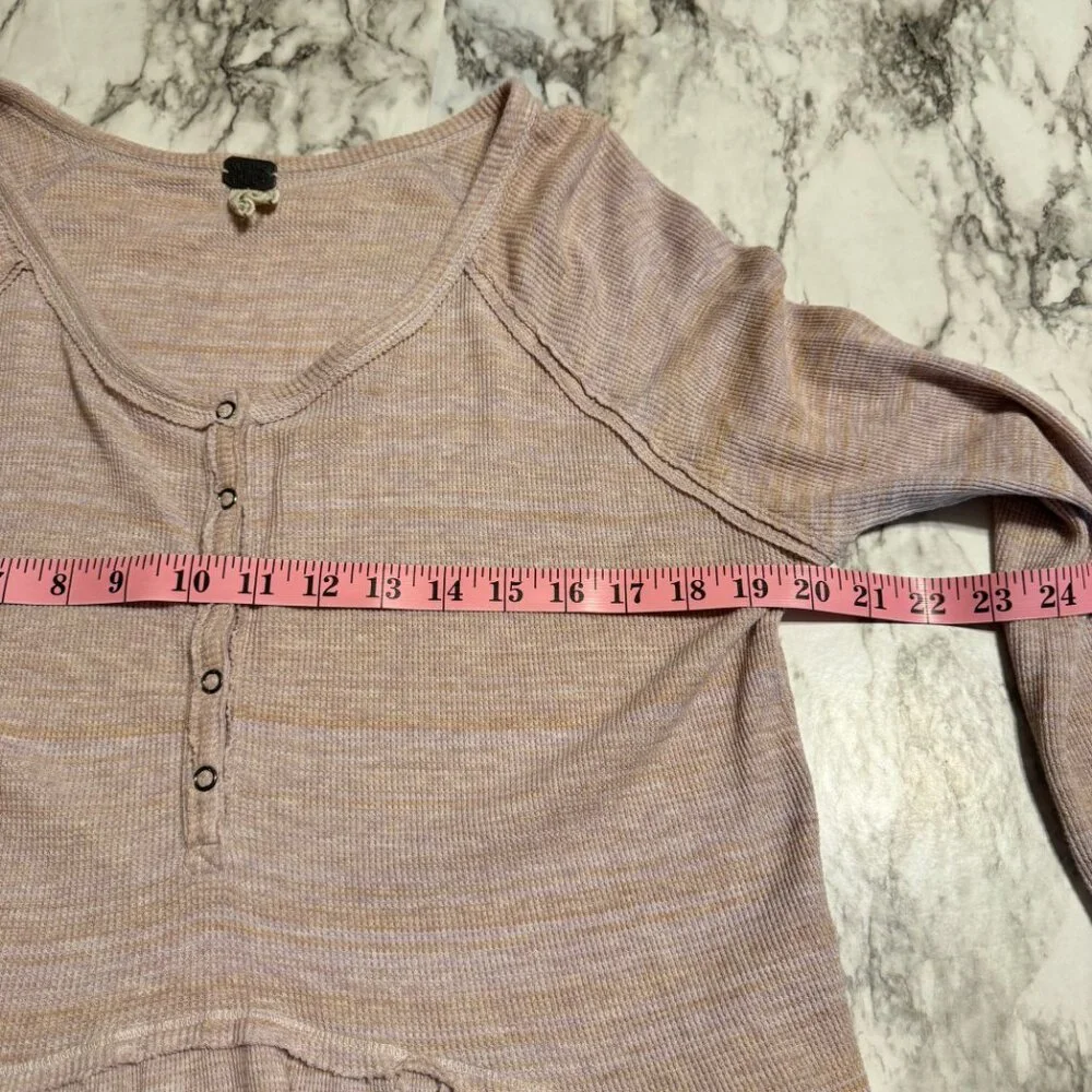 FREE PEOPLE We The Free Coastline Thermal Weave Henley Top